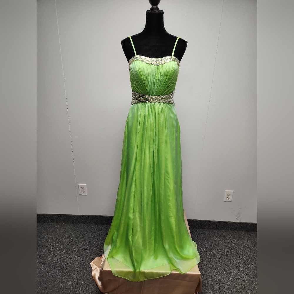 Beautiful Prom Formal Gown in Chartreuse